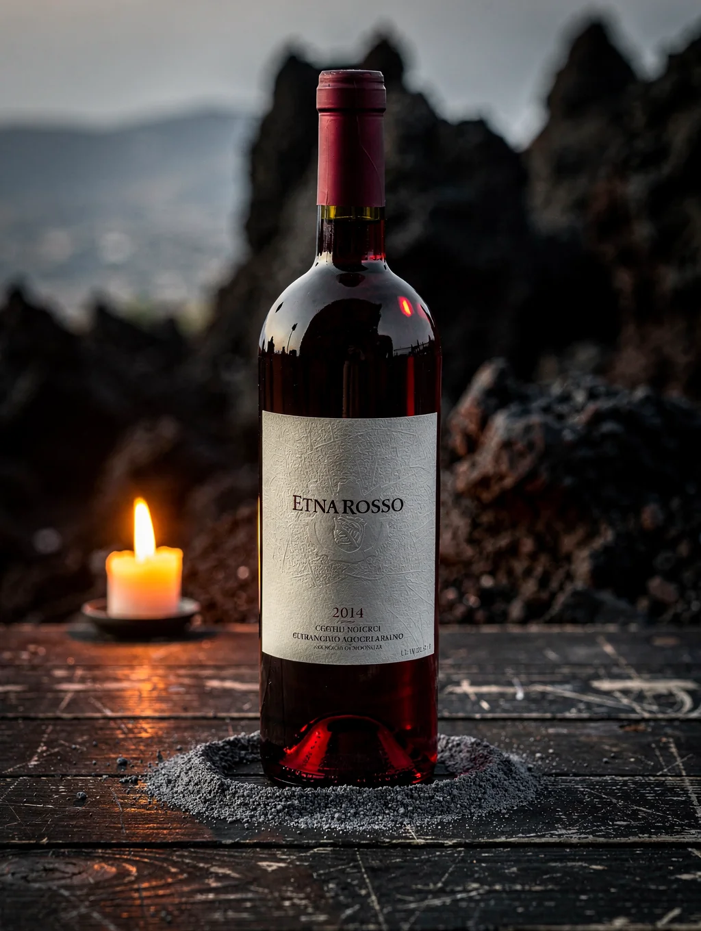 Etna Rosso DOC bottle presentation